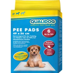 QUALIDOG Puppy Pee Pads geruchslos 6Stk. 49x36cm