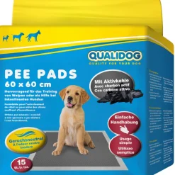 QUALIDOG Puppy Pee Pads mit Aktivkohle 15Stk. 60x60cm