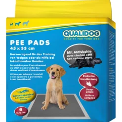 QUALIDOG Puppy Pee Pads mit Aktivkohle 6Stk. 33x45cm
