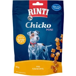 Rinti Chicko Mini Käsewürfel mit Huhn 80g