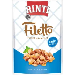 Rinti Filetto Hundefutter Huhnfilet mit Ente 24x100g