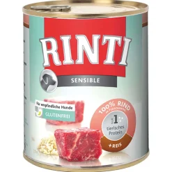 Rinti Hundefutter Sensible Rind & Reis 12x800g