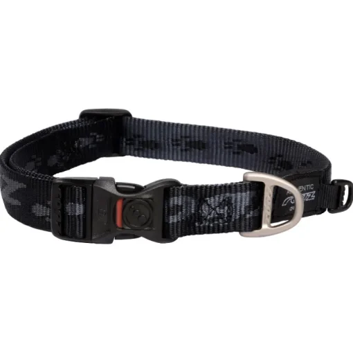 Rogz Alpinist Hundehalsband Schwarz