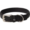 Rogz Hunde Lederhalsband schwarz - XL
