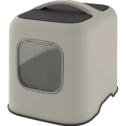 Rotho mypet Toilettes pour chats Biala avec couvercle Cappucino 51x39.5x44.3cm