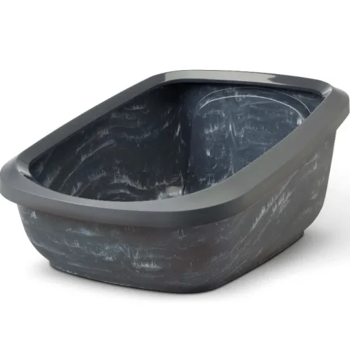 Savic Katzentoilette Aseo Jumbo Marble 67.5x48x28 cm anthrazit-weiss