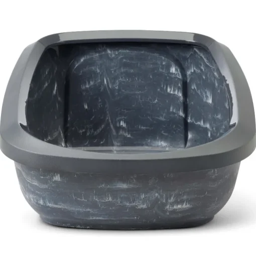 Savic Katzentoilette Aseo Jumbo Marble 67.5x48x28 cm anthrazit-weiss
