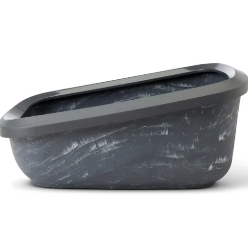 Savic Katzentoilette Aseo Jumbo Marble 67.5x48x28 cm anthrazit-weiss