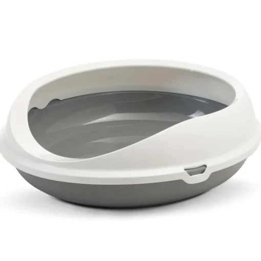 Savic Katzentoilette Figaro weissgrau