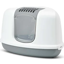 Savic Katzentoilette Nestor Corner weiss-grau 58.5x45.5x40cm