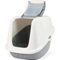 Savic Katzentoilette Nestor Giant weiss-grau 75.5x56x55.5cm