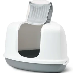 Savic Katzentoilette Nestor Corner weiss-grau 58.5x45.5x40cm