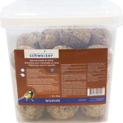 schweizer Wildvogelfutter Meisenknödel im Eimer 30x90g
