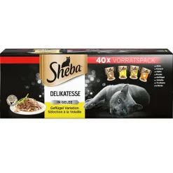 Sheba Delikatesse in Gelee Geflügel Variation 40x85g