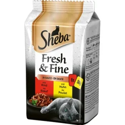 Sheba Fresh & Fine Sauce Herzhafte Komposition 12x6x50g