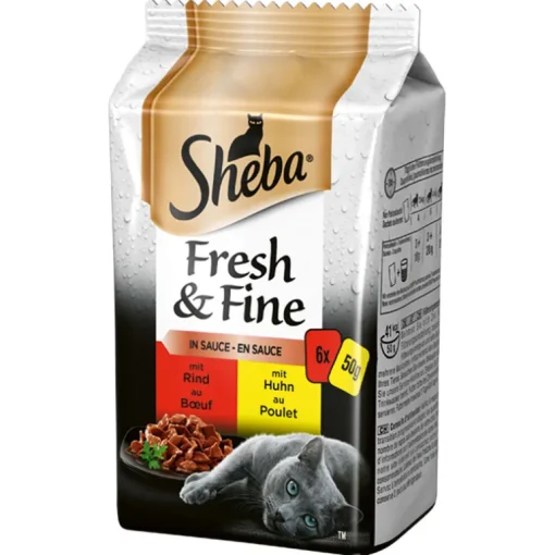 Sheba Fresh & Fine Sauce Herzhafte Komposition 12x6x50g