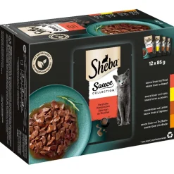 Sheba Katzenfutter Sauce Collection Herzhafte Komposition 12x85g