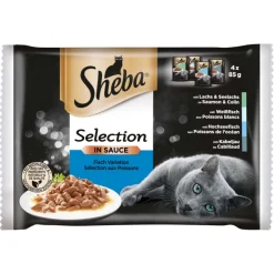 Sheba Selection in Sauce mit Fisch 4x85g