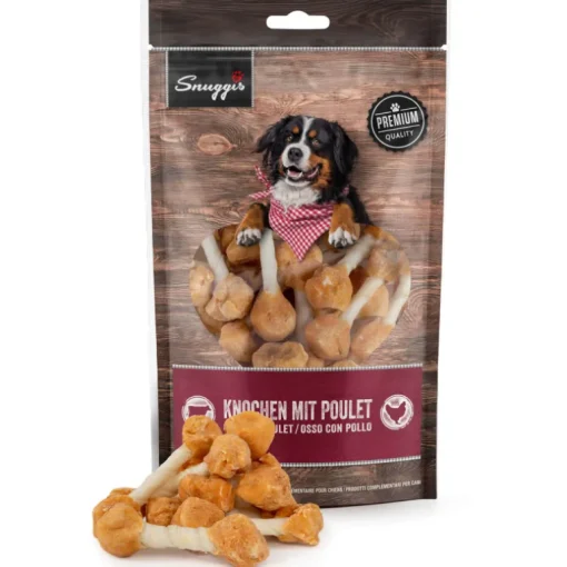 Snuggis Hundeleckerli Knochen mit Poulet 150g