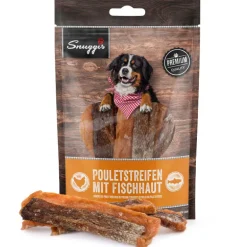 Snuggis Hundeleckerli Pouletstreifen mit Fischhaut 80g