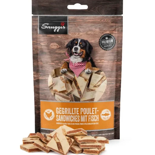 Snuggis Hundesnack Gegrillte Poulet-Sandwichs mit Fisch