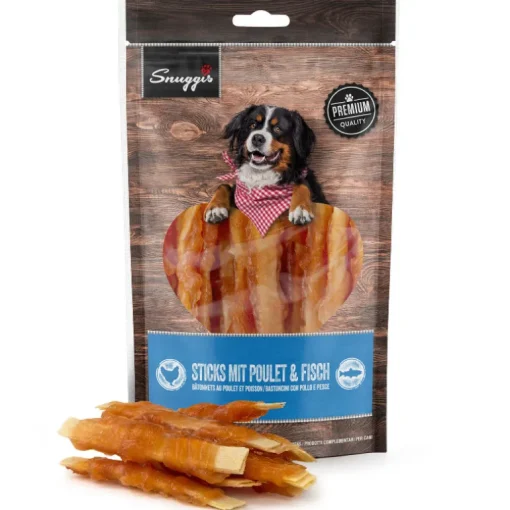 Snuggis Hundesnack Sticks mit Poulet & Fisch 150g