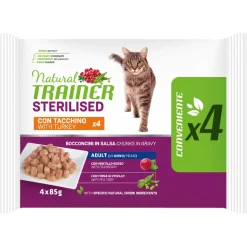 Trainer Natural Katzenfutter Sterilised Truthahn in Sauce 4x85g