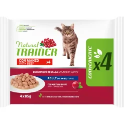 Trainer Natural Katzenfutter Rind in Sauce 4x85g