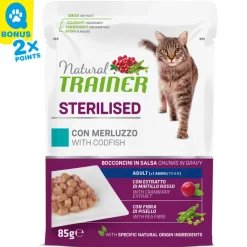 Trainer  Sterilised Kabeljau in Sauce 12x85g Beutel