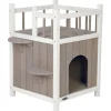 Trixie Cat´s Home mit Balkon grau/weiss