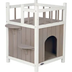 Trixie Cat´s Home mit Balkon grau/weiss
