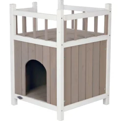 Trixie Cat´s Home mit Balkon grau/weiss