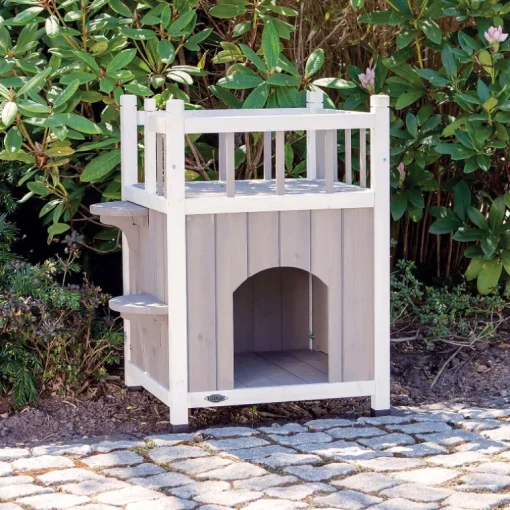 Trixie Cat´s Home mit Balkon grau/weiss