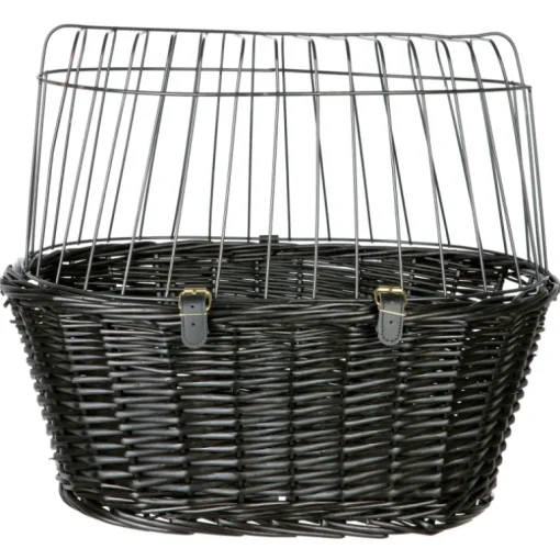 Trixie Fahrradkorb 50x41x35cm aus Weide schwarz