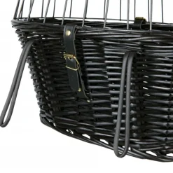 Trixie Fahrradkorb 50x41x35cm aus Weide schwarz