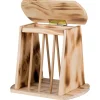 Trixie Heuraufe mit Deckel Holz