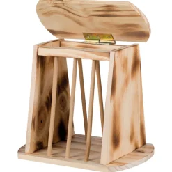 Trixie Heuraufe mit Deckel Holz