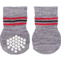 Trixie Hundesocken Anti-Rutsch grau