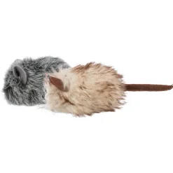 Trixie Katzenspielzeug Plüschmaus mit Katzenminze 9cm
