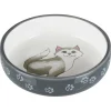Trixie Keramiknapf Katze 0.3l grau/weiss