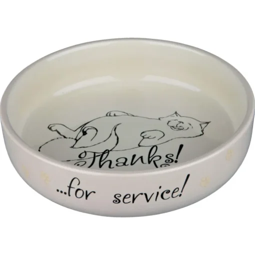 Trixie Keramiknapf Thanks für Service 0.3l