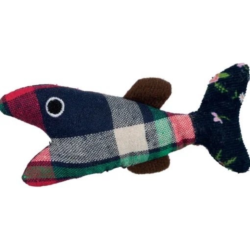Trixie Maus/Fische Plüsch/Stoff 9-12cm