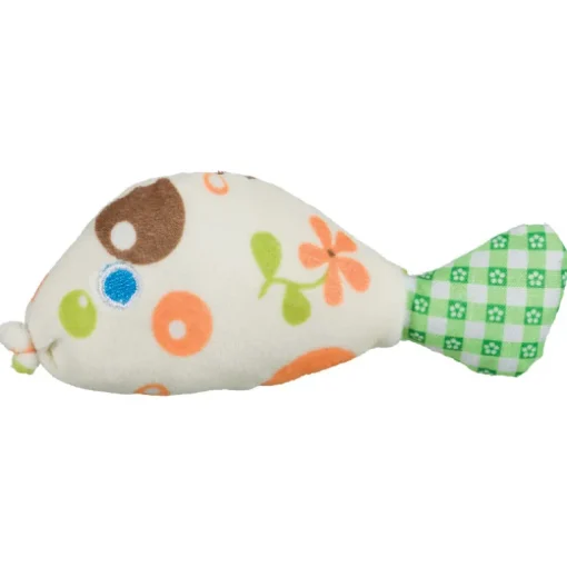 Trixie Maus/Fische Plüsch/Stoff 9-12cm