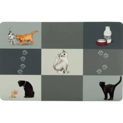 Trixie Napfunterlage Comic-Katze 44x28cm
