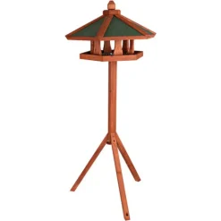 Trixie Natura Vogelhaus mit Ständer D=65x46cm braun