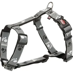 Trixie Silver Reflect Hundegeschirr schwarz-silbergrau