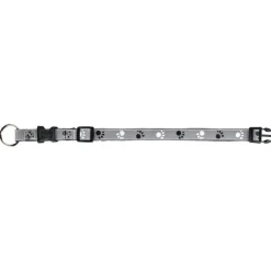 Trixie Silver Reflect Hundehalsband schwarz-silbergrau