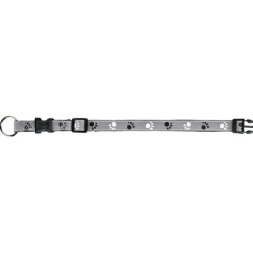 Trixie Silver Reflect Hundehalsband schwarz-silbergrau