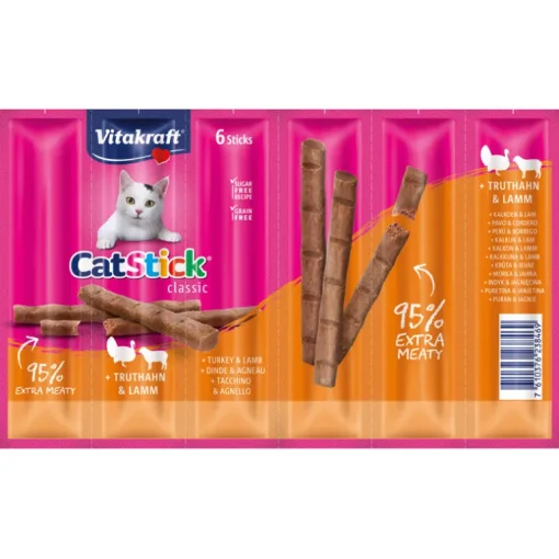 Vitakraft Cat Stick mini 6er Truthahn & Lamm