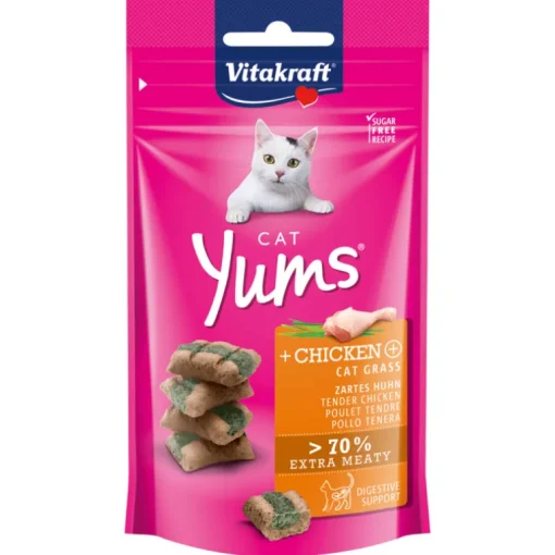 Vitakraft Cat Yums Huhn & Katzengras 40g
